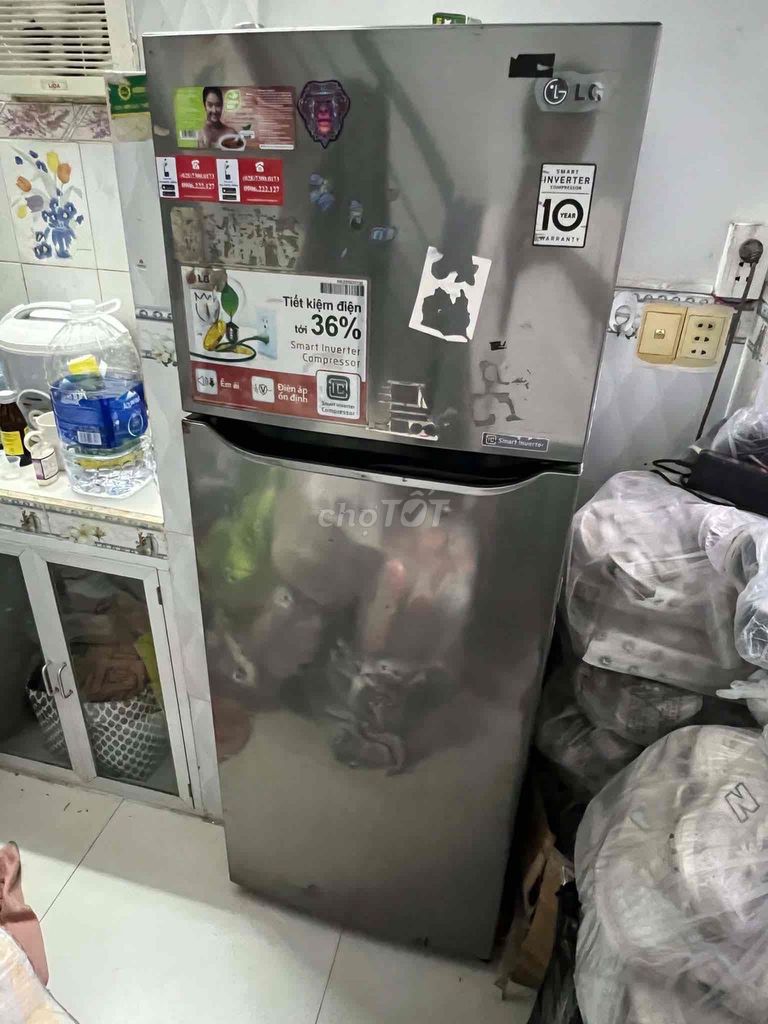 Tủ lạnh LG Inverter màu Bạc. Mua bán Tủ lạnh tại Quận 4 Tp Hồ Chí Minh được đăng bởi Hoà  hình 1