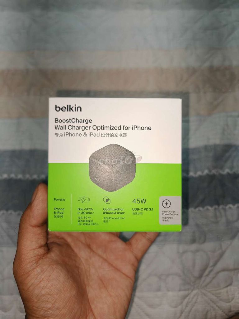Sạc nhanh Belkin 45W PD 3.1 cho Iphone. Mua bán Phụ kiện (Màn hình, Chuột...) tại Thành phố Thuận An Bình Dương được đăng bởi Phụ kiện NaVy hình 1