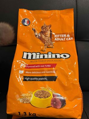 Minino vị cá ngừ lúa mạch dinh dưỡng 1kg3