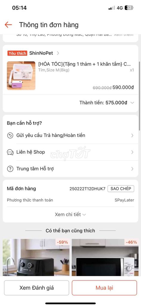 Lồng sấy thú cưng ShinNoPet M. Mua bán Phụ kiện, Thức ăn, Dịch vụ tại Quận Hai Bà Trưng Hà Nội được đăng bởi Ngọc Lan hình 1