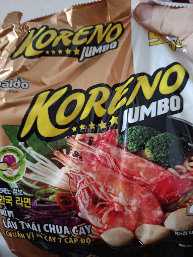 Mì ăn liền Koreno Lẩu Thái  gói 110g jumbo. Mua bán Đồ ăn, thực phẩm và các loại khác tại Quận Tây Hồ Hà Nội được đăng bởi New Trendy Way hình 1