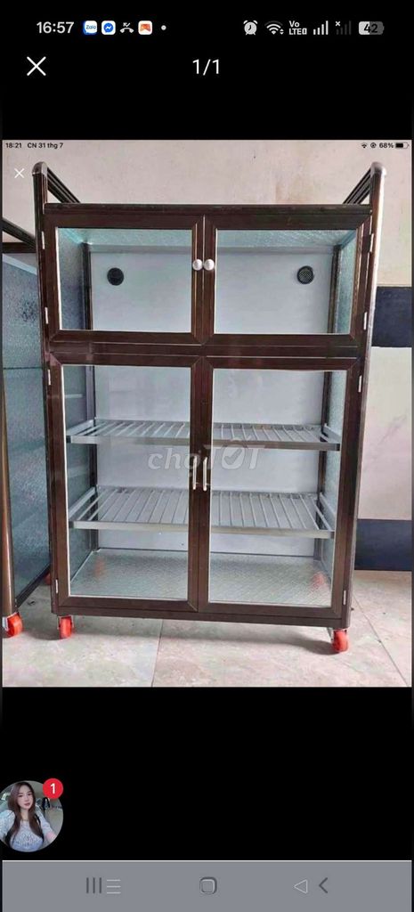 giá tủ 1850k giảm 1480k. Mua bán Nội thất, đồ gia dụng khác tại Quận 12 Tp Hồ Chí Minh được đăng bởi Hà Đỗ hình 1