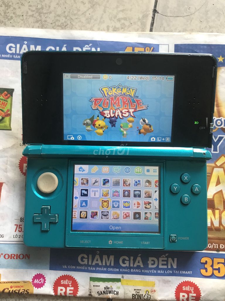 Máy chơi game Nintendo O3DS 32GB Xanh ngọc. Mua bán Thiết bị chơi game tại Quận Bình Thạnh Tp Hồ Chí Minh được đăng bởi Mr. Lâm hình 1