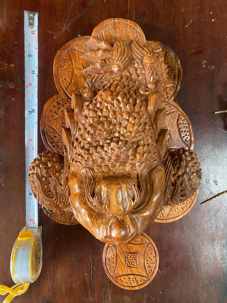 Tượng cóc để bàn. Mua bán Đồ sưu tầm, đồ cổ tại Thành phố Buôn Ma Thuột Đắk Lắk được đăng bởi Thắng tượng gỗ di lặc Đăk Lăk hình 1