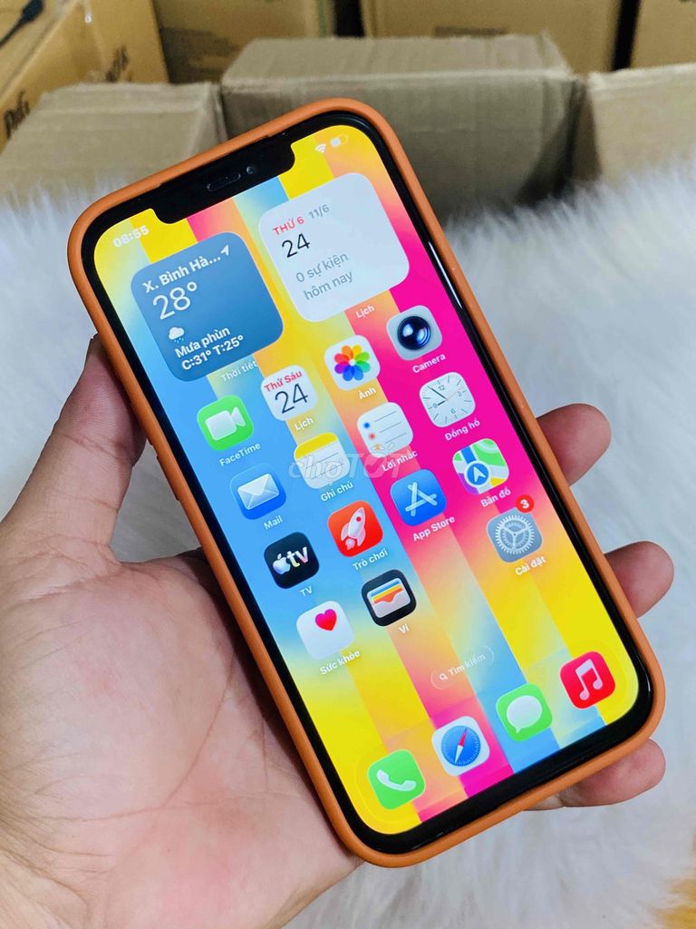 iPhone 12 Pro Max kèm ốp lưng Cam. Mua bán Điện thoại tại Huyện Cao Lãnh Đồng Tháp được đăng bởi THẢO TIÊN hình 1