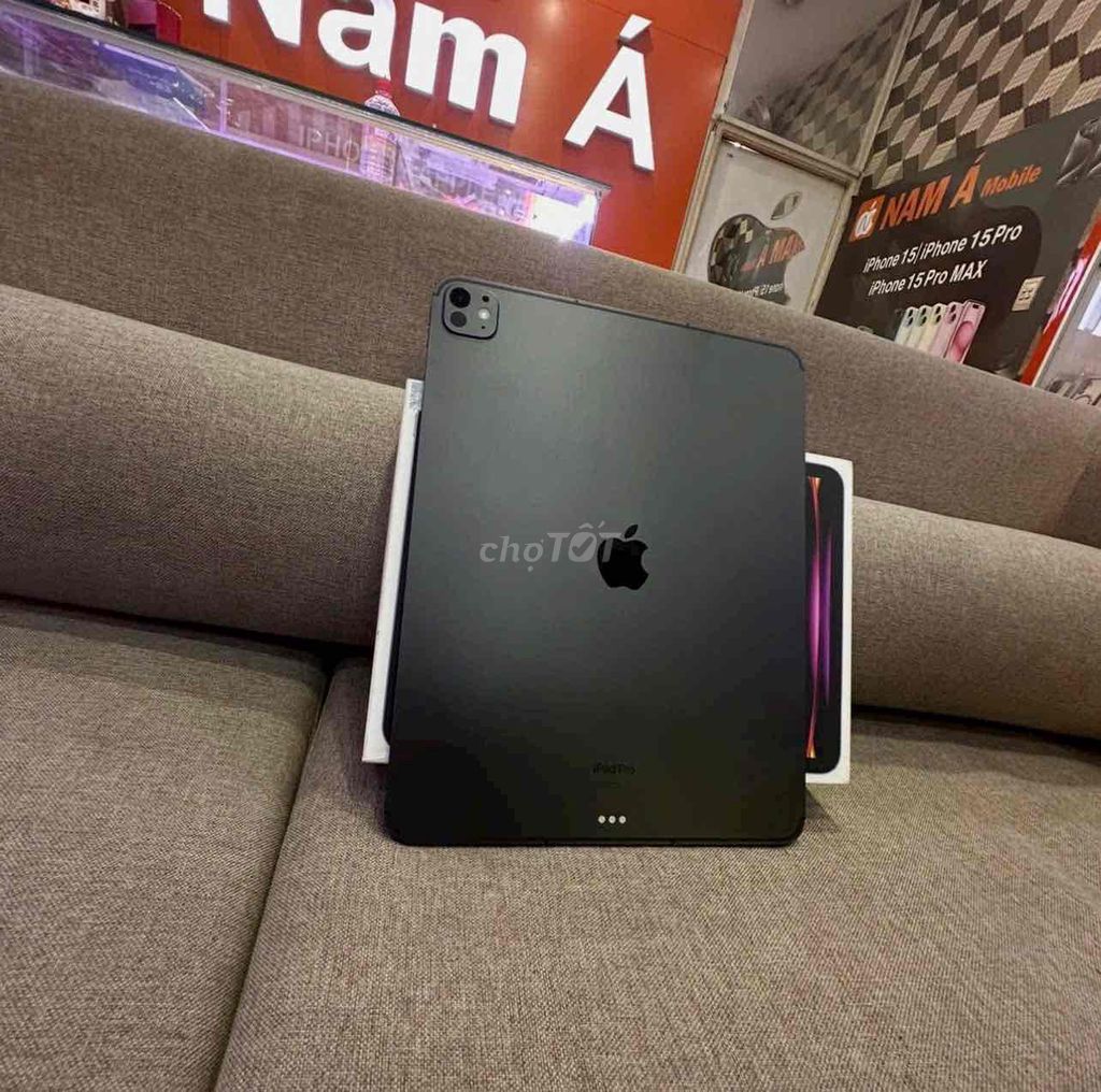 ipad pro 13inch M4 đen 256gb +5g pin93 bht6/2026. Mua bán Máy tính bảng tại Quận 3 Tp Hồ Chí Minh được đăng bởi Nam Á Mobile hình 1
