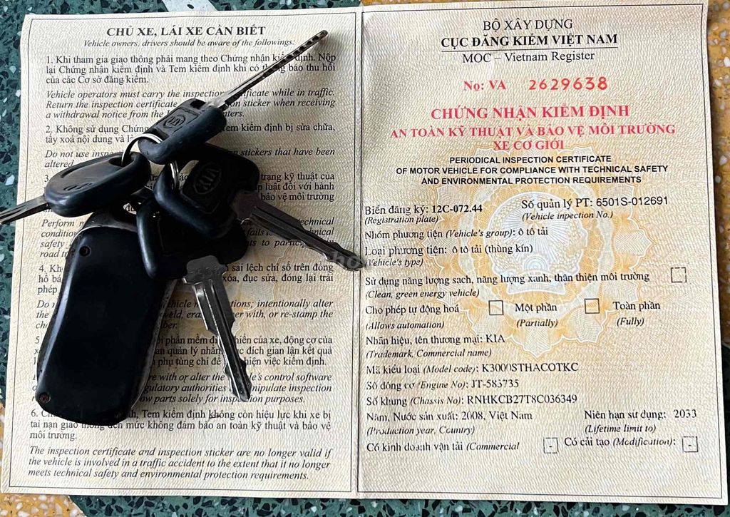 K3000S-1.4TSx2008-Thùng nhà máy-Đhoà.đăng kiểm mới. Mua bán Xe tải, xe ben tại Huyện Thanh Ba Phú Thọ được đăng bởi XE KHỞI NGHIỆP ĐẸP CHẤT PHÚ THỌ hình 20