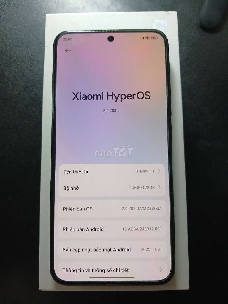Xiaomi 13 128GB. Mua bán Điện thoại tại Quận Cầu Giấy Hà Nội được đăng bởi Trịnh Khắc Hùng  hình 1