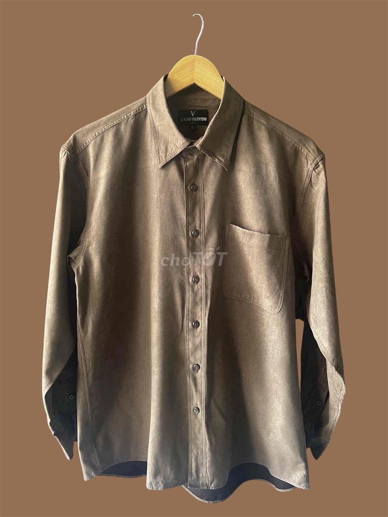Áo sơ mi CLAUDIO VALENTINO Nam Polyester size L. Mua bán Quần áo tại Huyện Hàm Tân Bình Thuận được đăng bởi 2hand LCT hình 1