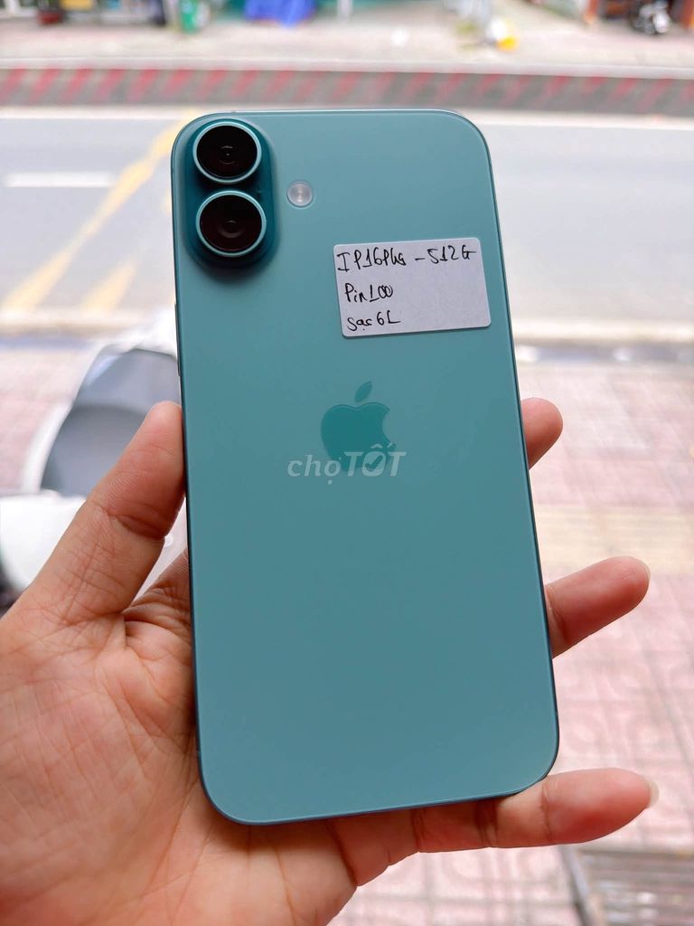 Apple iPhone 16 Plus 512GB Xanh Máy zin, đẹp keng. Mua bán Điện thoại tại Quận 7 Tp Hồ Chí Minh được đăng bởi Hội Đồ Điện Tử hình 1