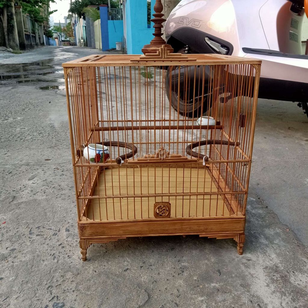 Lồng chim tre đấu vuông mới ken.. Mua bán Phụ kiện, Thức ăn, Dịch vụ tại Huyện Hòa Vang Đà Nẵng được đăng bởi kun hình 1