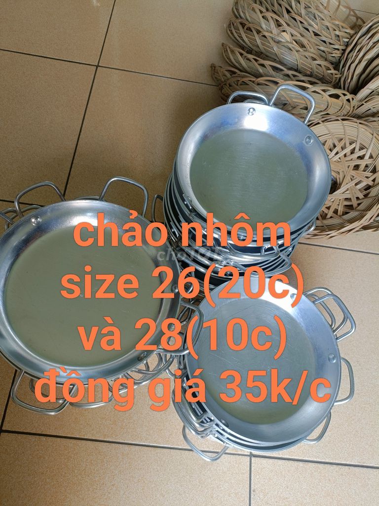 Chảo nhôm, ghế mây, muỗng nĩa. Mua bán Dụng cụ nhà bếp tại Quận 5 Tp Hồ Chí Minh được đăng bởi Vivian Lam hình 1