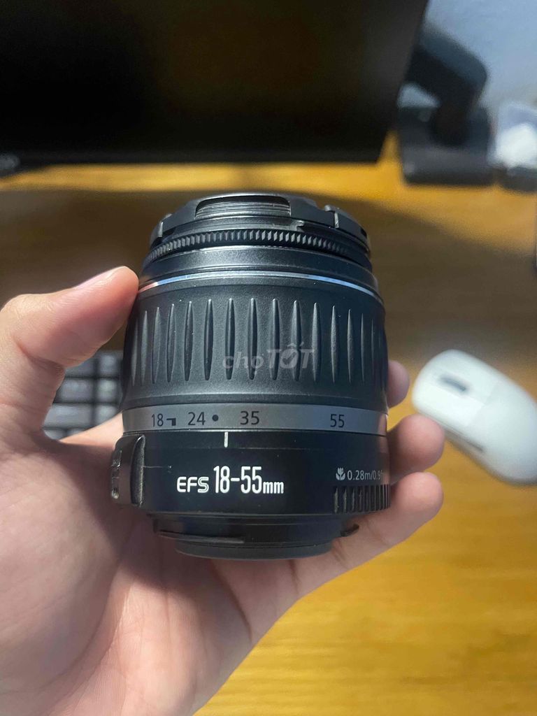 Ống kính Canon EF-S 18-55mm f/3.5-5.6 Đen. Mua bán Máy ảnh, Máy quay tại Thành phố Dĩ An Bình Dương được đăng bởi Thiên Duck hình 1