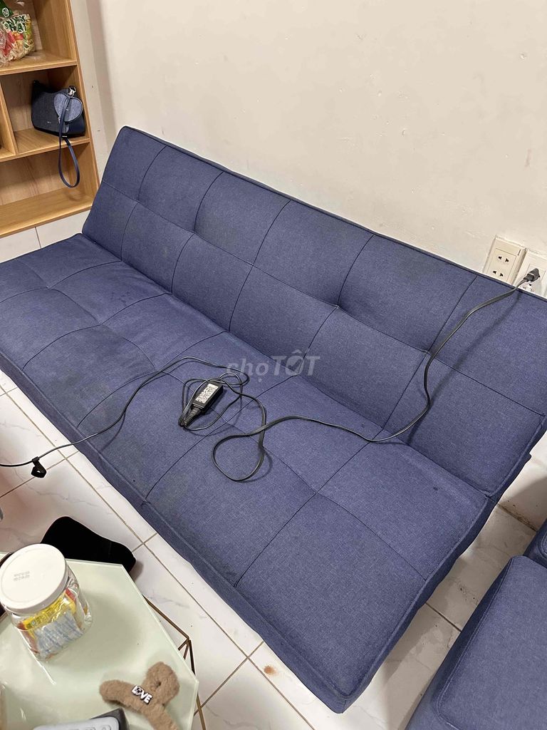 Ghế sofa vải Xanh dương 2m2 Đã sử dụng. Mua bán Bàn ghế tại Quận Bình Tân Tp Hồ Chí Minh được đăng bởi Tung Pham hình 1