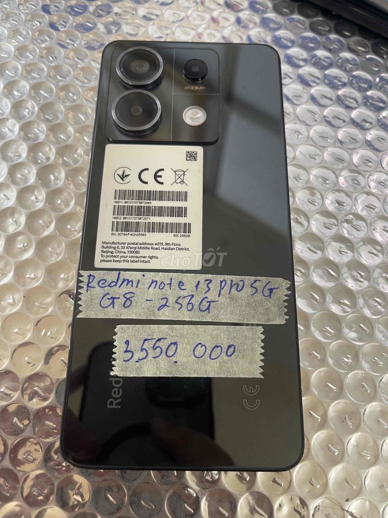 Xiaomi Redmi Note 13 Pro 5G 8/256gb nguyên zin. Mua bán Điện thoại tại Quận Ninh Kiều Cần Thơ được đăng bởi Cầm Đồ Anh Quý hình 1