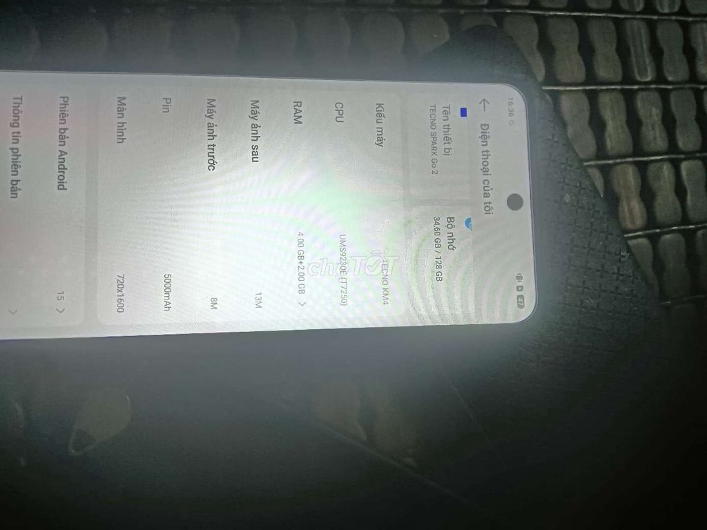 Tecno Spark Go 2 6GB/128GB Xám. Mua bán Điện thoại tại Thành phố Phủ Lý Hà Nam được đăng bởi nguyenvanbjnh hình 1