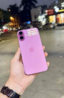 iPhone 16 Plus 256GB Hồng P100% bh 09/2026