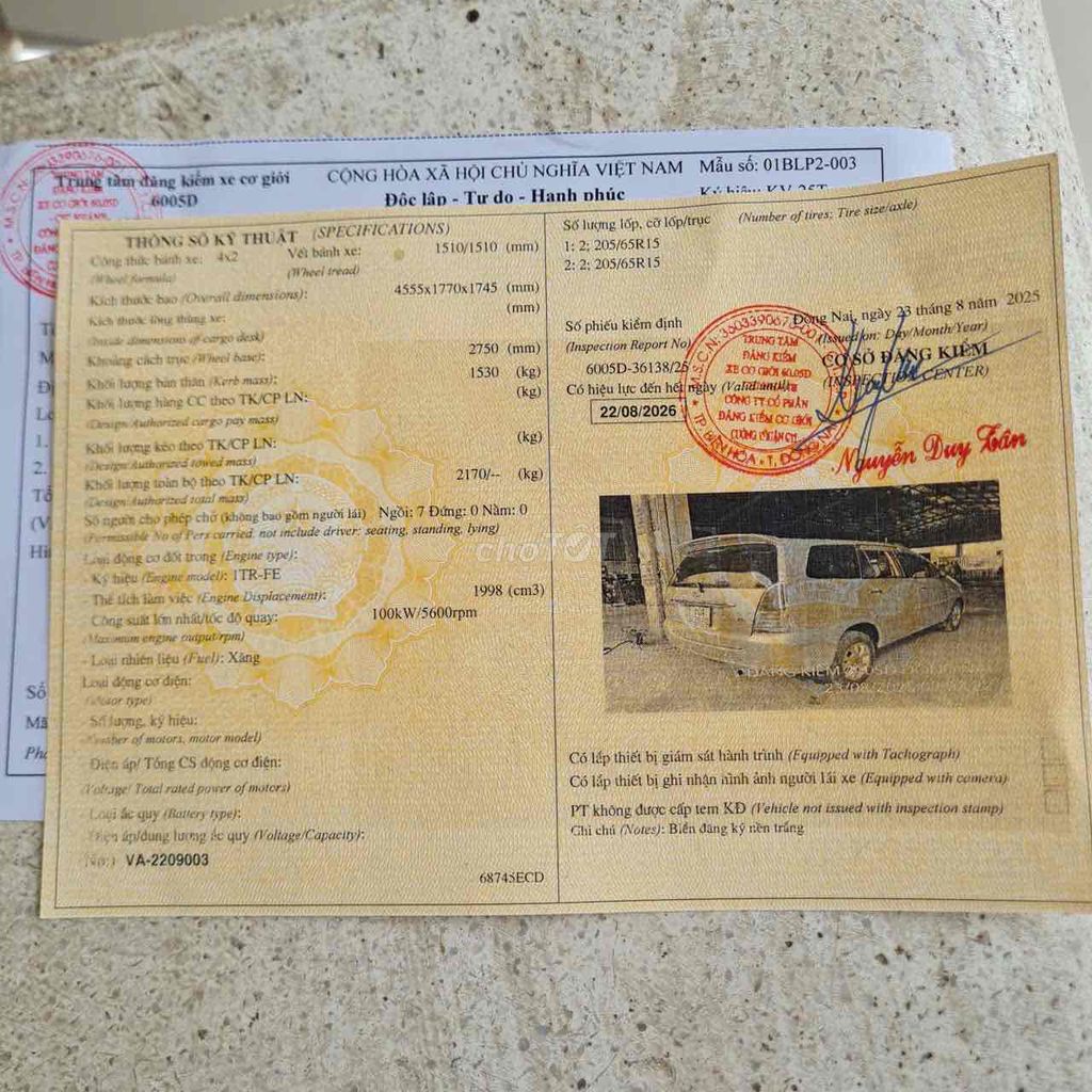 Toyota Innova 2006 G - 350000 km. Mua bán Ô tô tại Huyện Trảng Bom Đồng Nai được đăng bởi nguyên thành trung hình 19