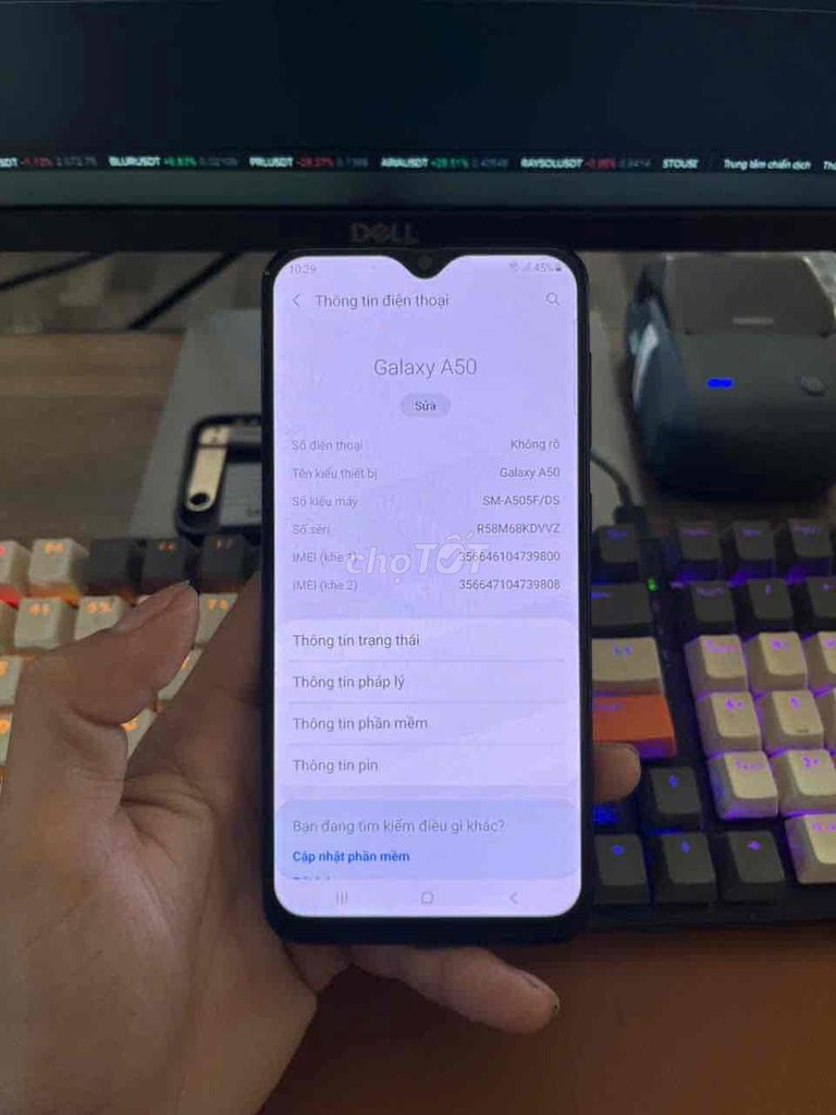 Samsung Galaxy A50 4GB/64GB Đen. Mua bán Điện thoại tại Quận Ninh Kiều Cần Thơ được đăng bởi Chí Tính hình 1