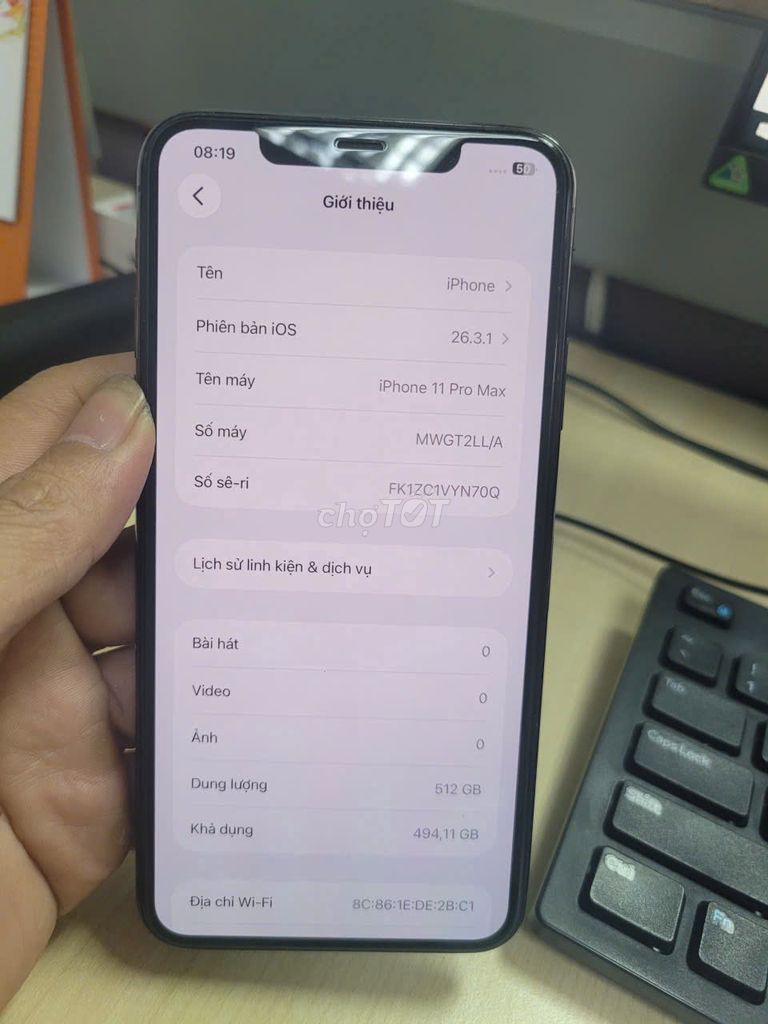 iPhone 11 Pro Max QT 2sim 512GB hiếm. Mua bán Điện thoại tại Thành phố Thuận An Bình Dương được đăng bởi trường hình 1