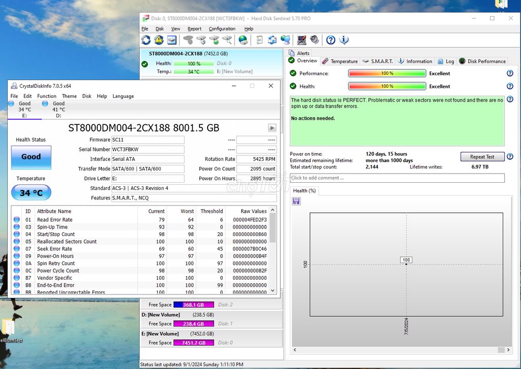 ổ cứng máy bàn 8tb hdd 8tb