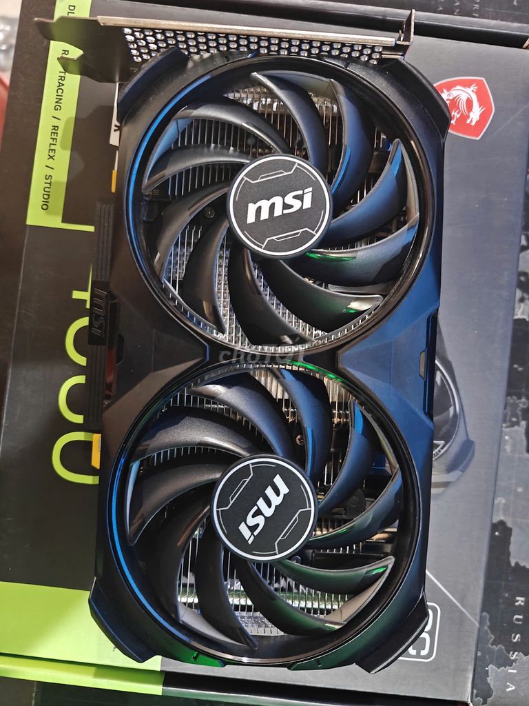 VGA MSI GeForce RTX 4060 VENTUS 2X BLACK 8G OC. Mua bán Linh kiện (RAM, Card...) tại Thành phố Buôn Ma Thuột Đắk Lắk được đăng bởi DH Computer hình 1