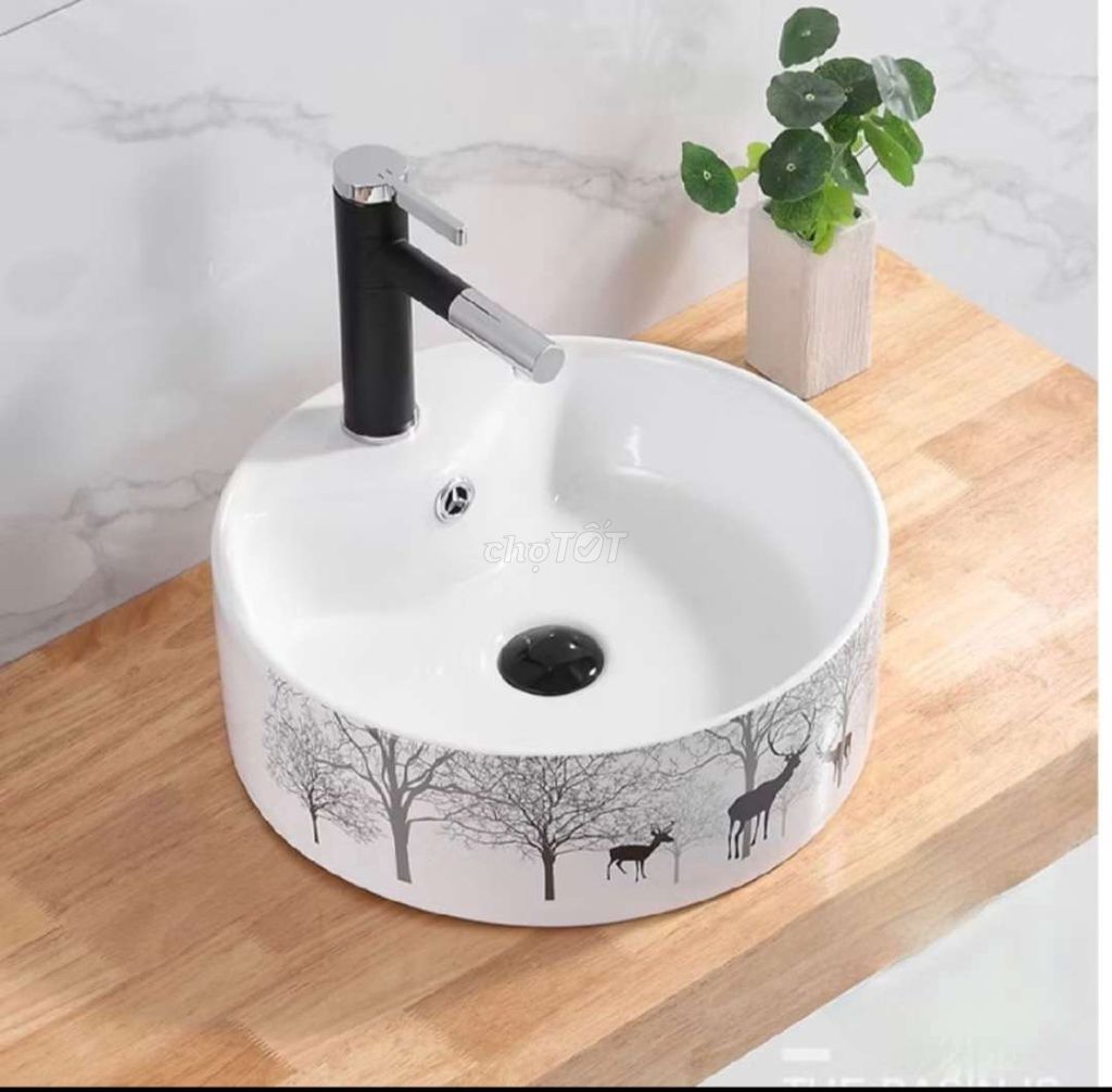 Chậu rửa Lavabo hình con hưu để bàn