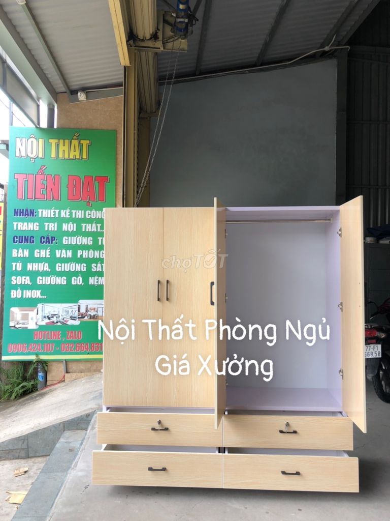 Hàng xưởng giá rẻ Tủ Nhựa Đài Loan 4 cánh