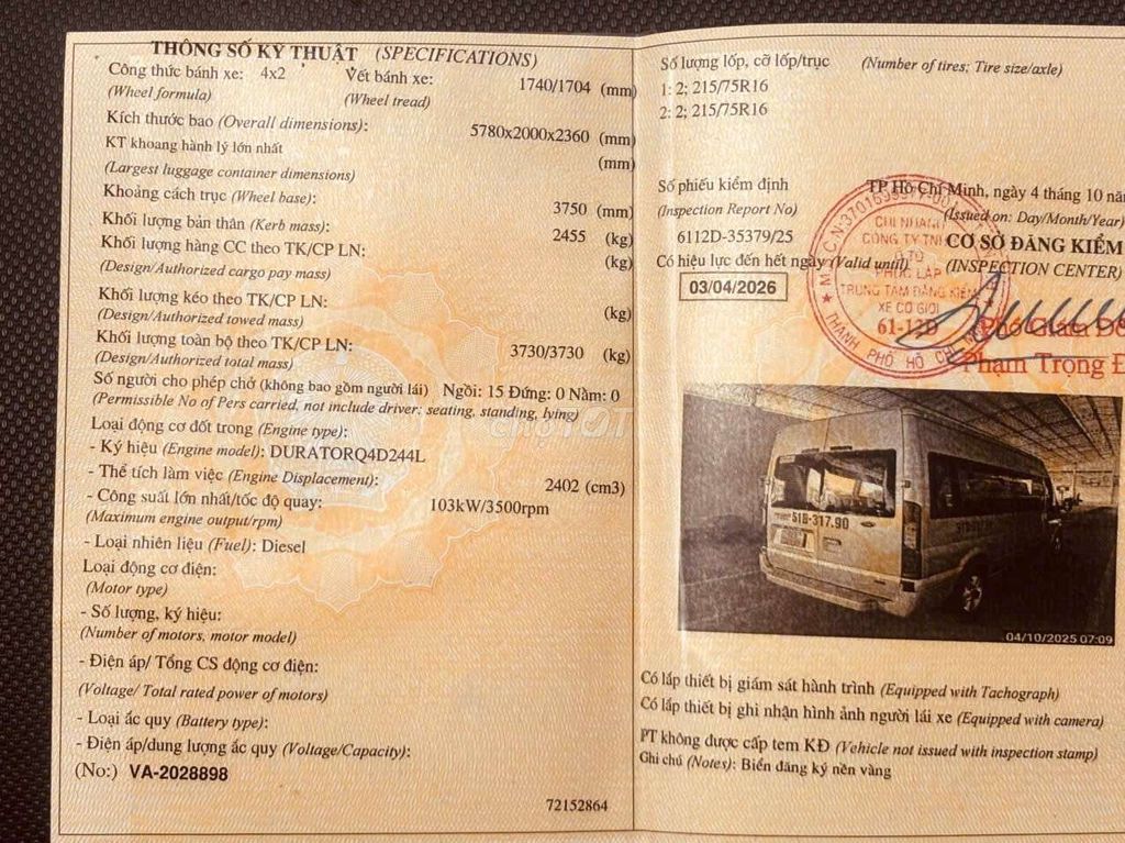 Ford Transit Luxury 2018 16 chỗ 131.000 km. Mua bán Ô tô tại Quận Bình Thạnh Tp Hồ Chí Minh được đăng bởi Thanh Nguyễn hình 6