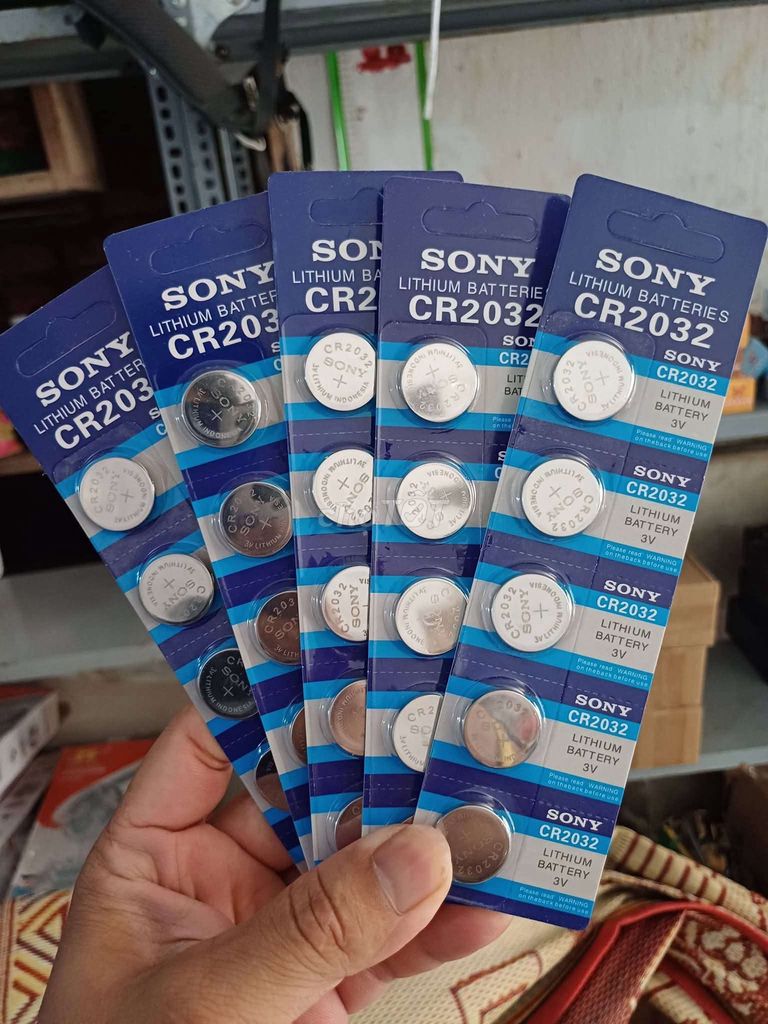 Pin Lithium Sony CR2032 3V. Mua bán Phụ kiện (Màn hình, Chuột...) tại Huyện Yên Phong Bắc Ninh được đăng bởi Lê Văn Thêm hình 1