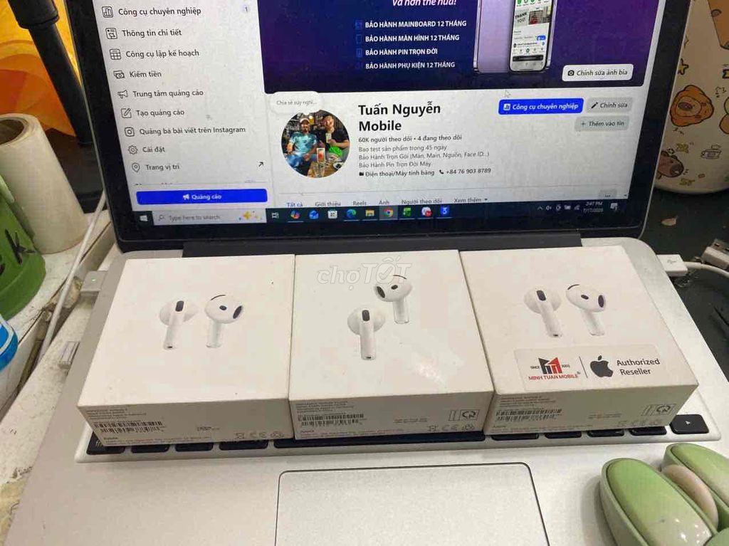 Airpods 4 ANC Trắng ZP/A Mới. Mua bán Tivi, Âm thanh tại Quận 3 Tp Hồ Chí Minh được đăng bởi Tuấn Nguyễn hình 1