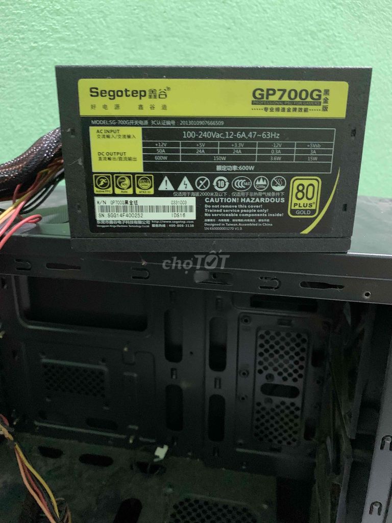 Nguồn máy tính Segotep GP700G 600W 80 Plus Gold. Mua bán Linh kiện (RAM, Card...) tại Quận Cẩm Lệ Đà Nẵng được đăng bởi Giao Lưu Trải Nghiệm Sản Phẩm hình 1