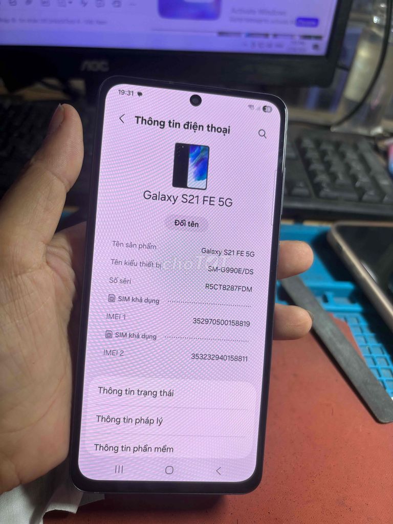 Samsung Galaxy S21 FE 5G 128GB Đen. Mua bán Điện thoại tại Quận Bình Tân Tp Hồ Chí Minh được đăng bởi Đường Minh hình 1