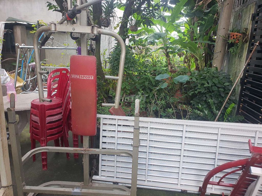 Bộ tập tạ Vifa Sport Kim loại, da Đỏ, xám 100kg