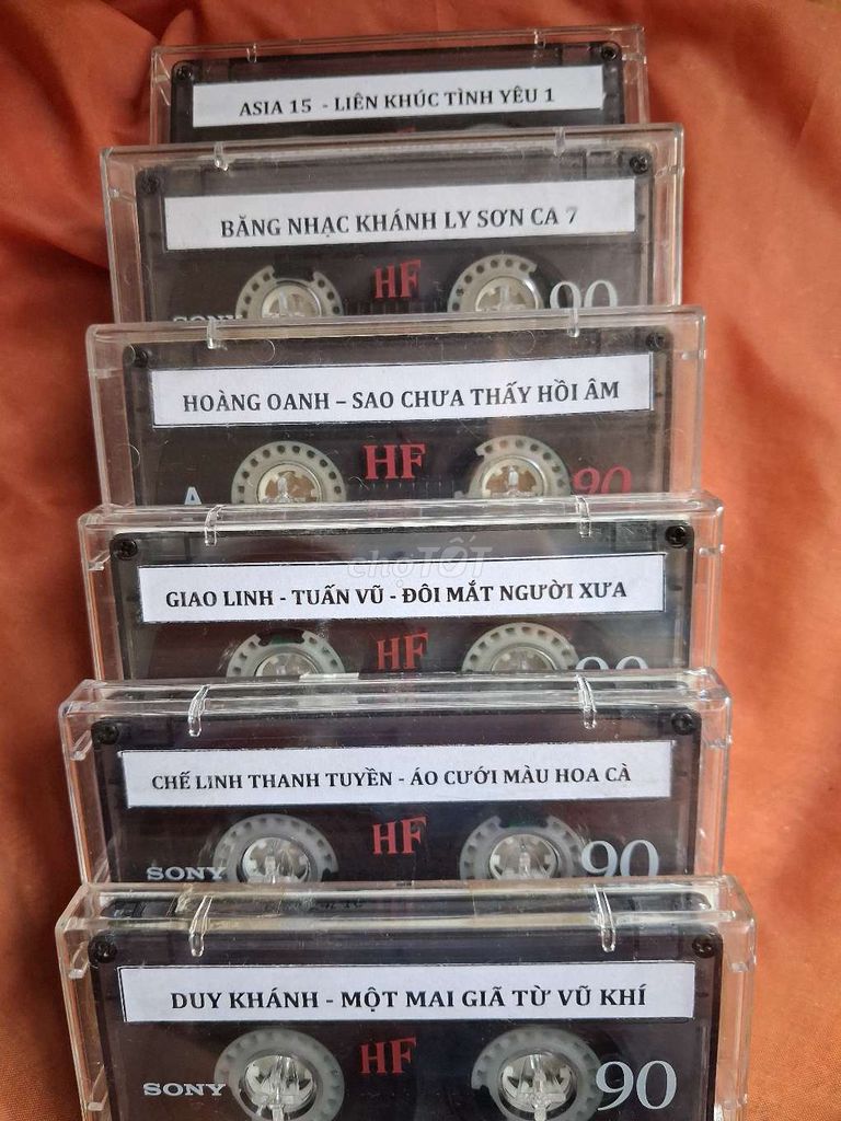 Băng cassette Sony HF 90P đã thâu nhạc. Mua bán Sở thích khác tại Huyện Thanh Trì Hà Nội được đăng bởi trinh huu quý hình 1