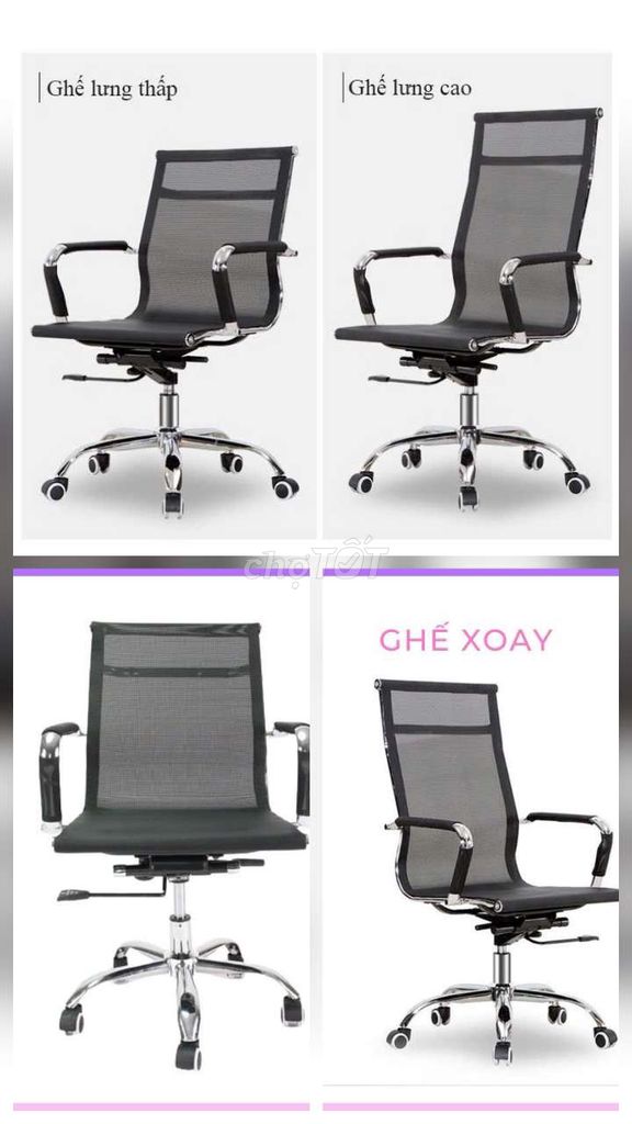 Ghế xoay văn phòng. Mua bán Đồ dùng văn phòng tại Quận Cẩm Lệ Đà Nẵng được đăng bởi Tuyết Hee hình 1