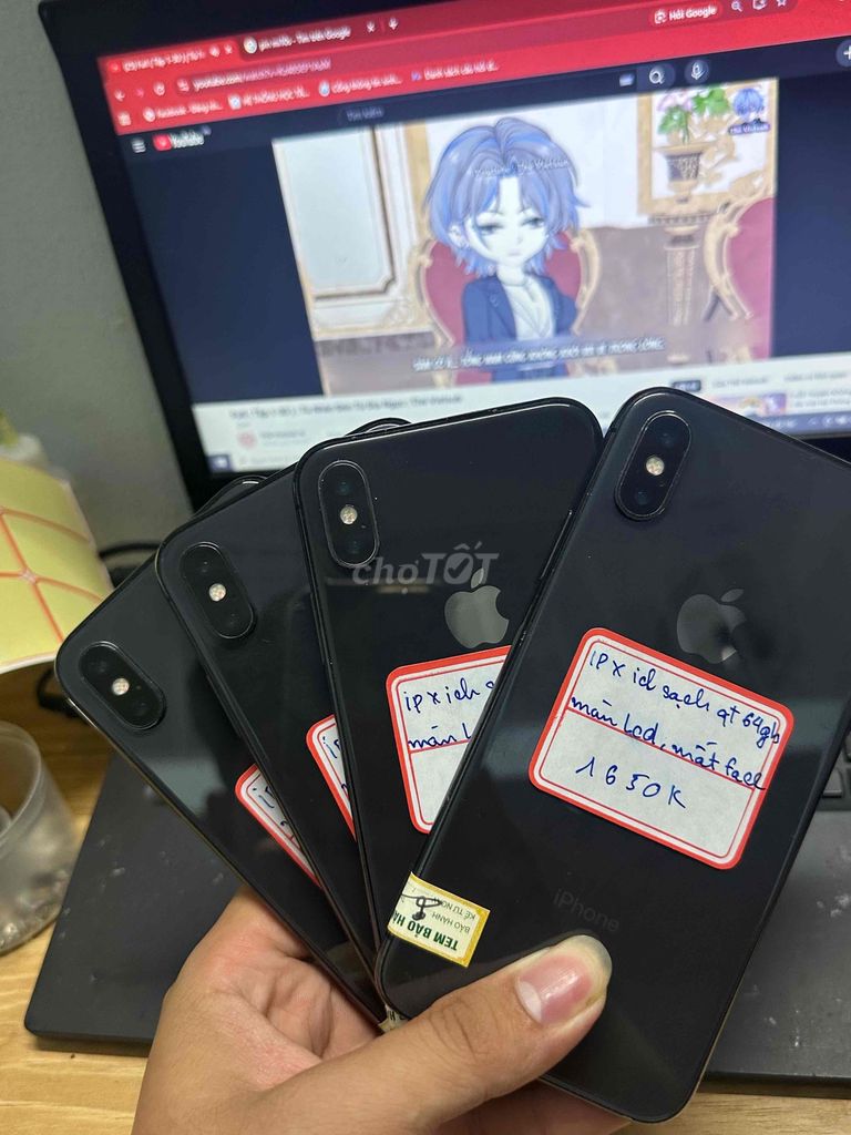 Apple iPhone X 64GB Đen Màn thay, mất Face ID. Mua bán Điện thoại tại Quận Hoàng Mai Hà Nội được đăng bởi TĐT hình 1