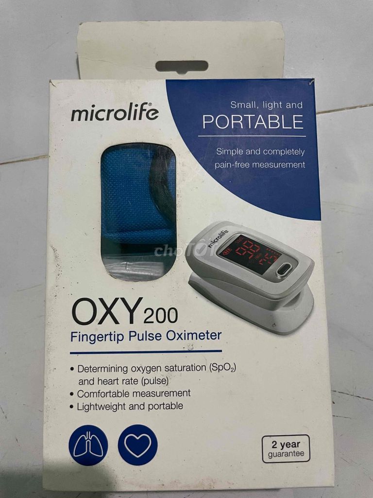 máy đo oxy máu microlife oxy200 new chưa sử dụng. Mua bán Nội thất, đồ gia dụng khác tại Thị xã Phú Mỹ Bà Rịa - Vũng Tàu được đăng bởi Lê Phạm hình 1