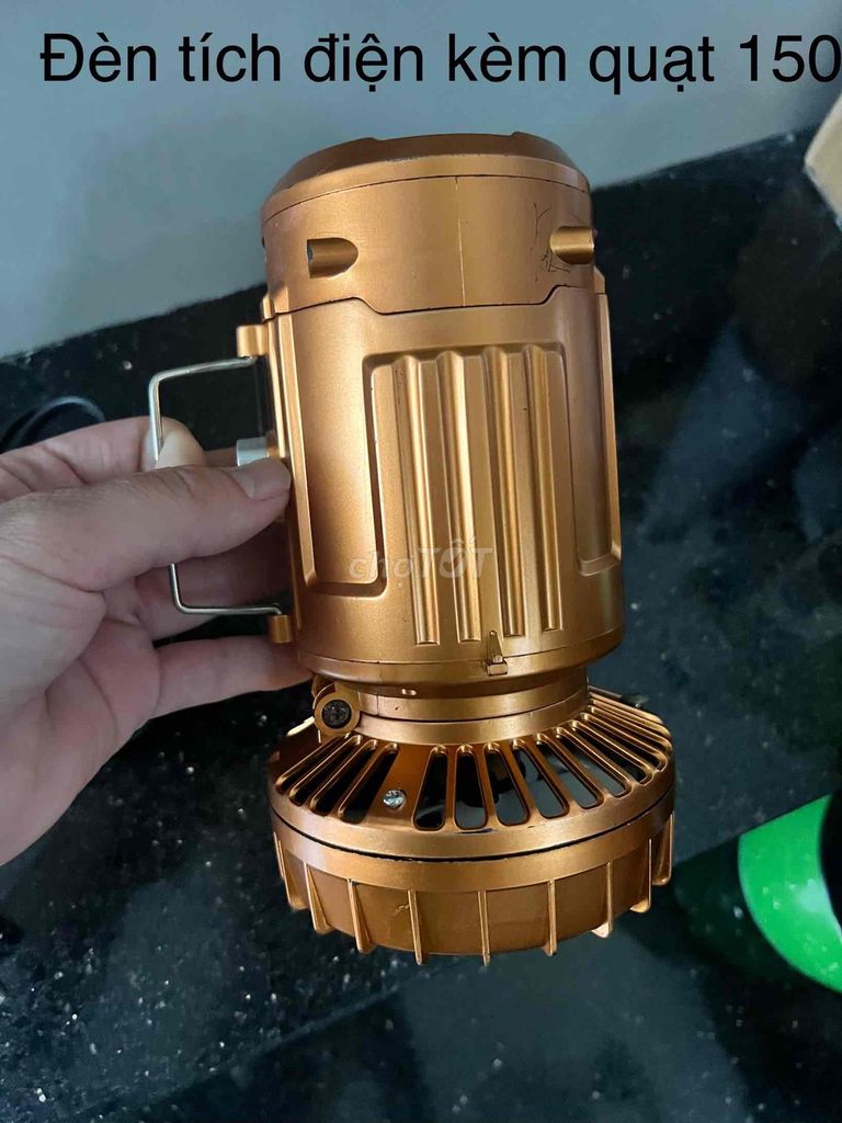 Đèn tích điện Vàng đồng kèm quạt. Mua bán Đèn tại Quận 7 Tp Hồ Chí Minh được đăng bởi Thuỳ Dương hình 1
