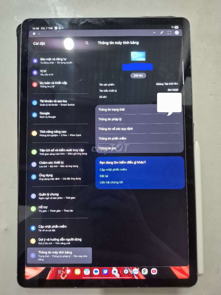 Samsung Galaxy Tab S10FE Plus 8GB/128GB. Mua bán Máy tính bảng tại Thành phố Thủ Đức Tp Hồ Chí Minh được đăng bởi Truc hình 1
