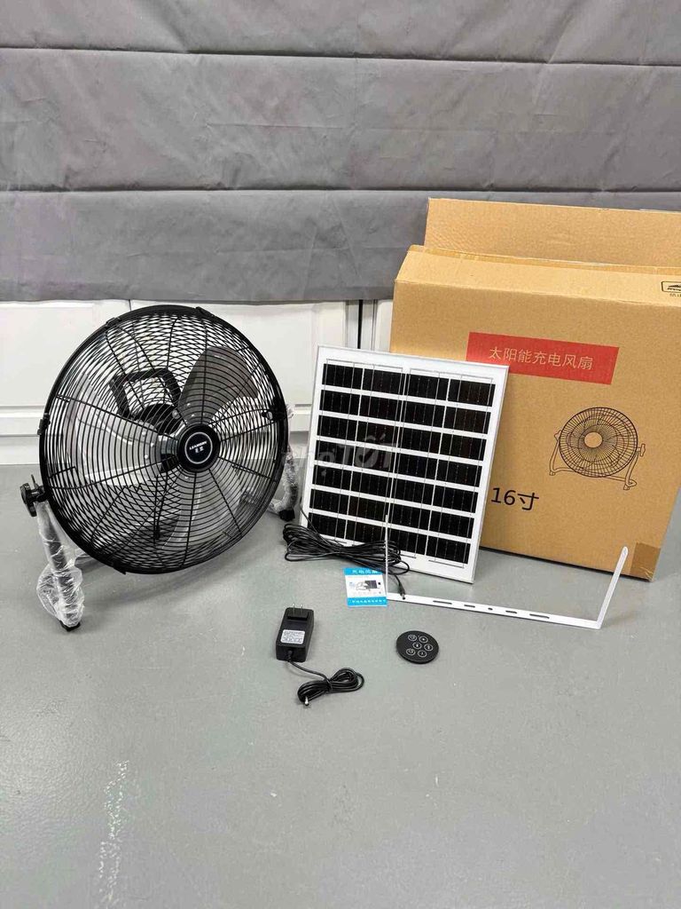 Quạt năng lượng mặt trời 16 inch. Mua bán Quạt tại Quận Ba Đình Hà Nội được đăng bởi tran tuan anh hình 1