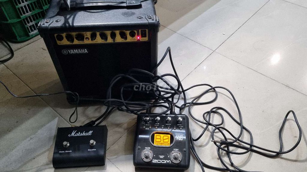 Bộ 3 món  ampli loa yamaha ,phơ chơi ghita