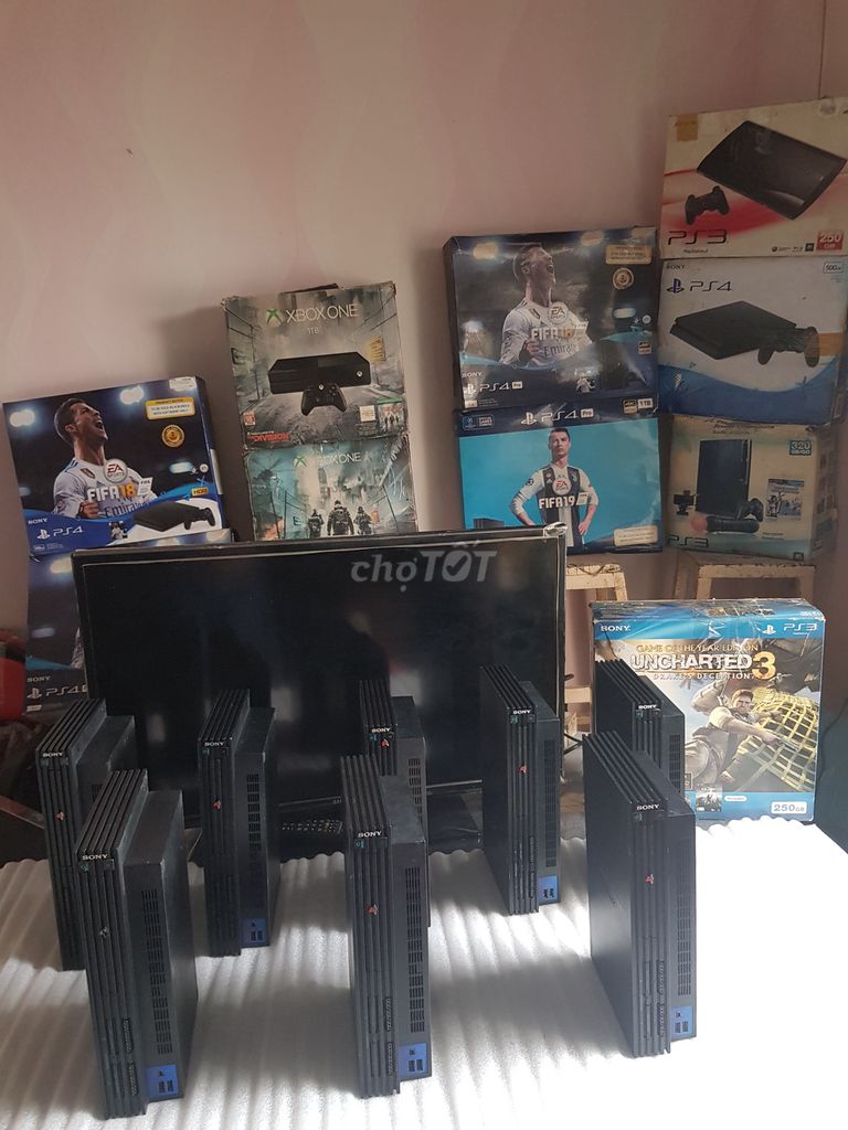 Sony PlayStation 2 Đen 160GB 2 tay cầm. Mua bán Thiết bị chơi game tại Quận Tân Phú Tp Hồ Chí Minh được đăng bởi phước lợi 9x hình 1