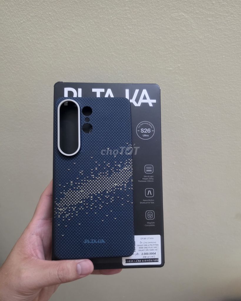 Ốp lưng Pitaka Samsung S26 Ultra Carbon Xanh. Mua bán Phụ kiện (Màn hình, Chuột...) tại Quận Hoàn Kiếm Hà Nội được đăng bởi Việt Anh Nguyễn hình 1