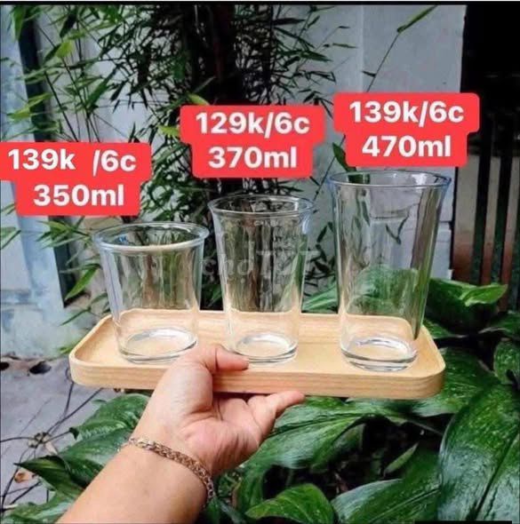 Cốc thủy tinh Trong suốt 300ml. Mua bán Dụng cụ nhà bếp tại Quận 5 Tp Hồ Chí Minh được đăng bởi Hội Đồ Điện Tử hình 1