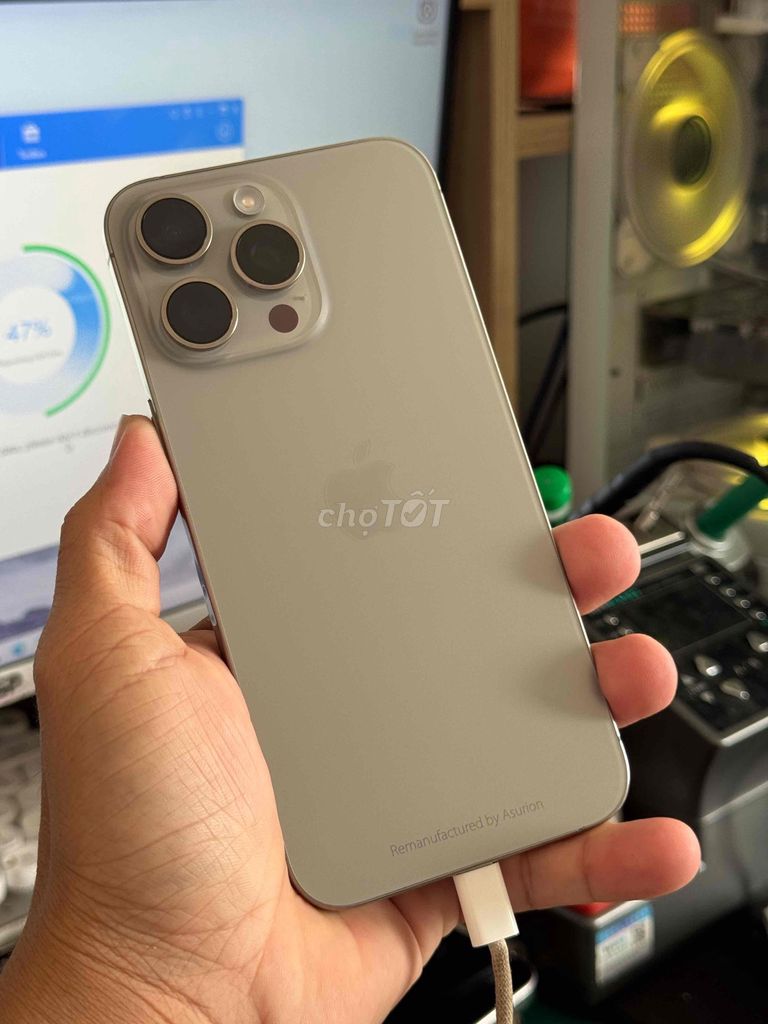 Apple iPhone 15 Pro Max 256GB Titan tự nhiên 98%. Mua bán Điện thoại tại Quận Cái Răng Cần Thơ được đăng bởi Nguyễn Đức Anh hình 1