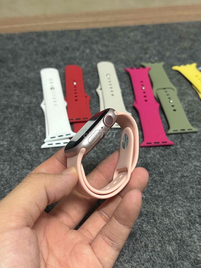 Apple Watch S9/41 LTE Hồng pastel đẹp nét. Mua bán Thiết bị đeo thông minh tại Quận Thanh Xuân Hà Nội được đăng bởi TN Watch Apple Watch Chất hình 1