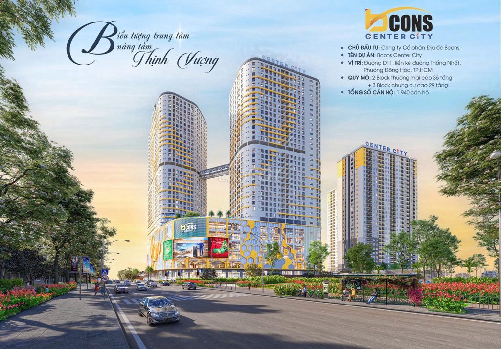 🏠 SANG – NHƯỢNG 1 SUẤT BCONS CENTER CITY – THỐNG NHẤT