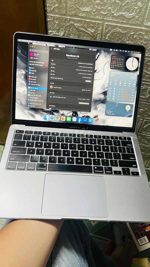 Apple MacBook Air 2020 i3 8GB/256GB. Mua bán Laptop tại Thị xã Hương Trà Thừa Thiên Huế được đăng bởi gia huy hình 1