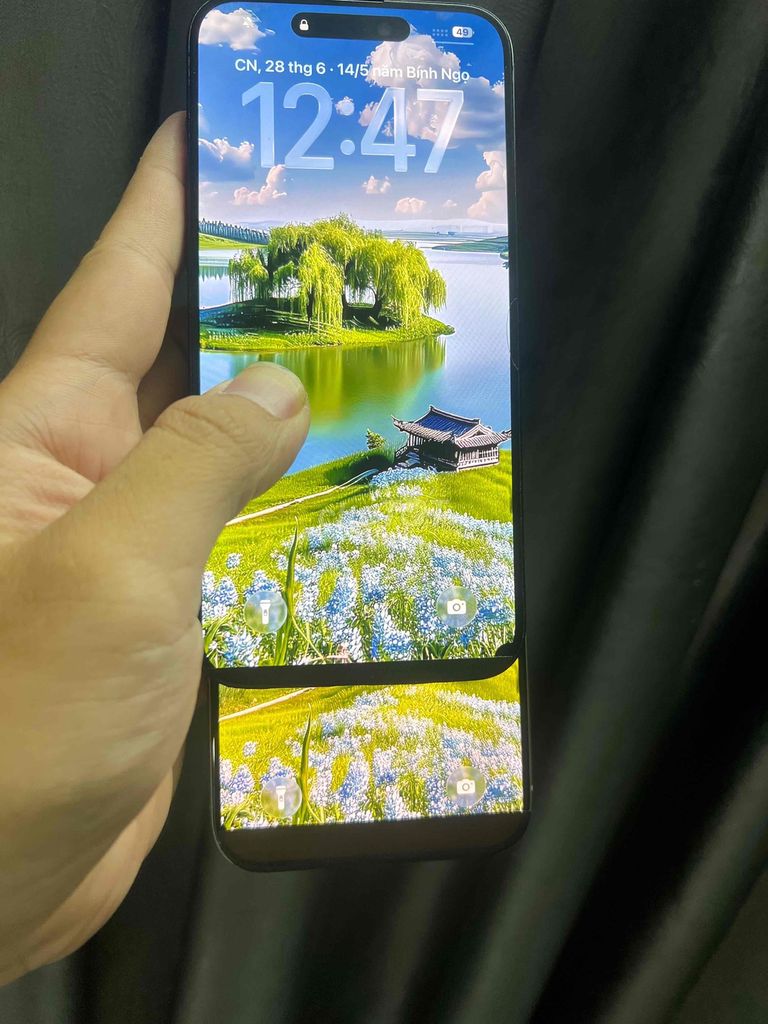 Apple iPhone 15 Pro Max 256GB Titan Xanh 98%. Mua bán Điện thoại tại Quận Long Biên Hà Nội được đăng bởi hồ mạnh hiếu hình 1